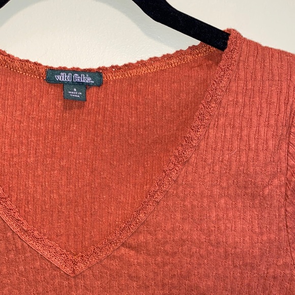 Rust Orange Wild Fable Cropped Tee - Picture 2 of 3